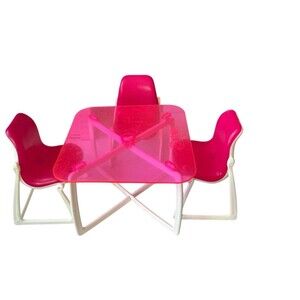 Vintage 1982 Barbie Dream Furniture Collection Dining Room Set READ
